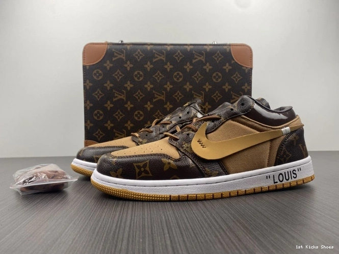 1st Kicks Shoes 1 Jordan OW LOW Air AJ1 x Off-Louis 0814